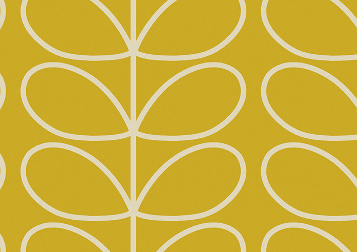Orla Kiely Jumbo Linear Stem, Sunflower - Roman Blind - Image 7